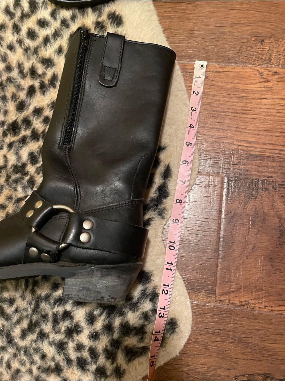 Leather Biker Harness Boots - Picture 6 of 7